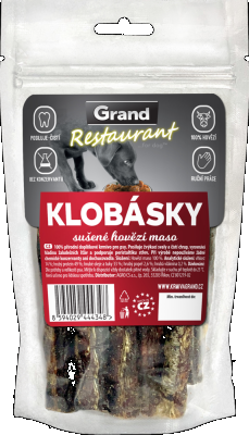 GRAND Restaurant Klobásky - hovězí 100g