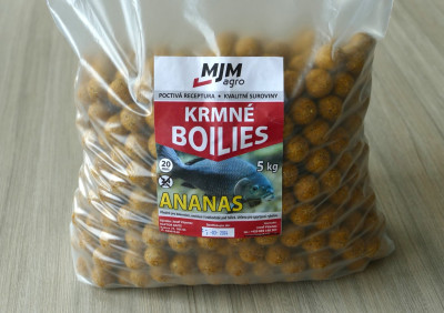 Krmné boilies - ANANAS (doplňkové krmivo pro ryby)