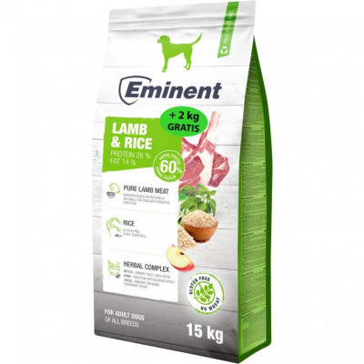 Eminent Lamb & Rice 15+2 kg