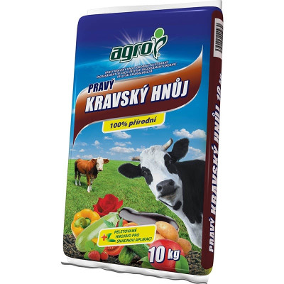 AGRO Pravý kravský hnůj - 10Kg